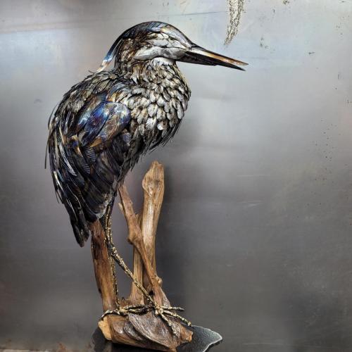 Rich-Baker-Heron-Metal-sculpture